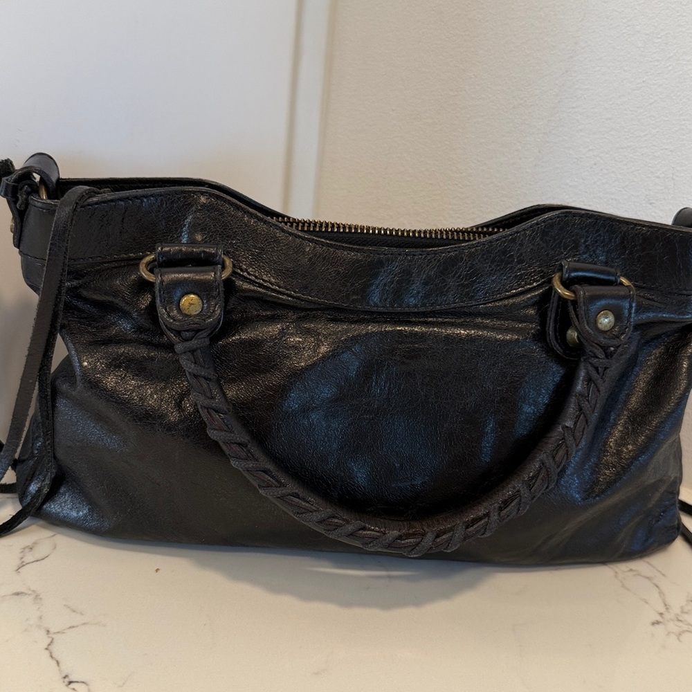 Balenciaga Motocross Town Black Leather Bag - Picture 6 of 7